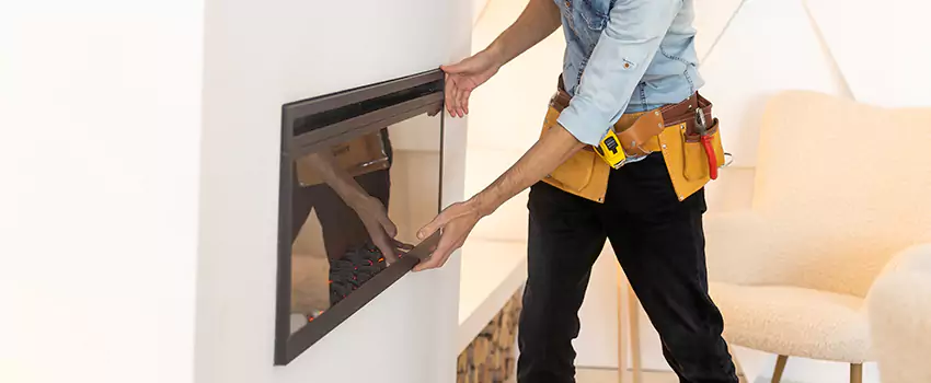 Metal Fireplace Installation in Pleasanton, California