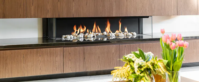 Double-height Fireplace Design Refurbishment in Pleasanton, California